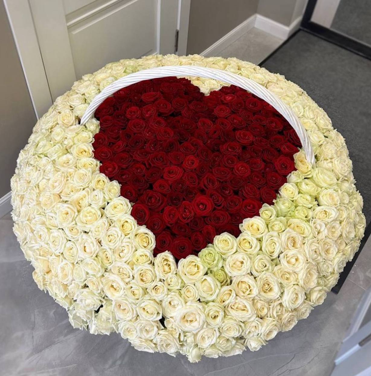 501 роза сердце с доставкой в Красной Поляне