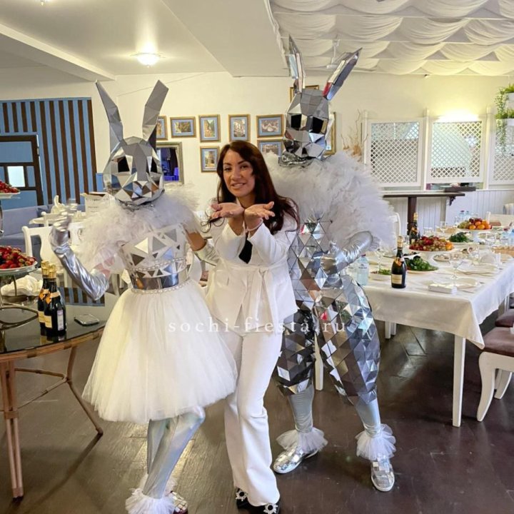 Аниматор Зеркальный заяц в Красной Поляне