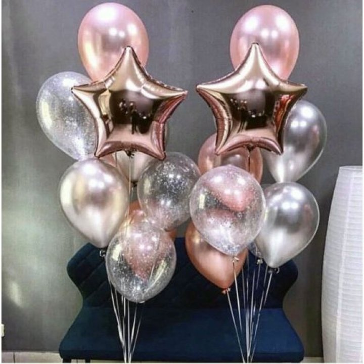 Фонтаны шаров "Double Star" с доставкой в Красной Поляне