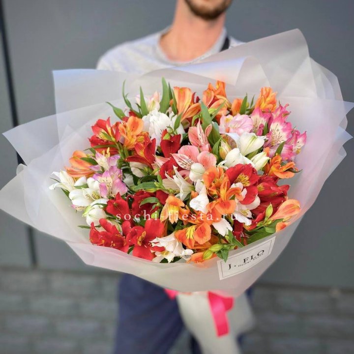 Микс альстромерий №5 в Красной Поляне