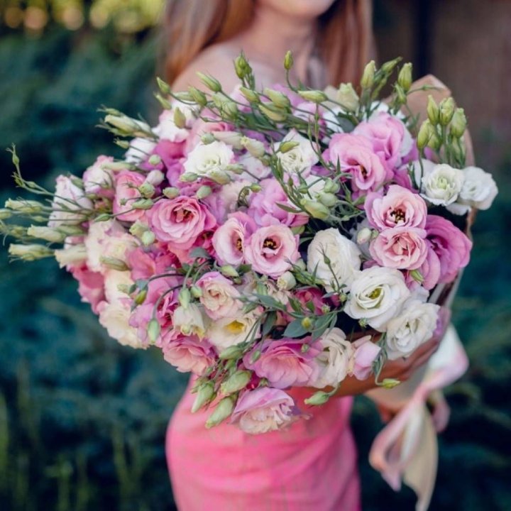 Букет эустом №1  в Красной Поляне