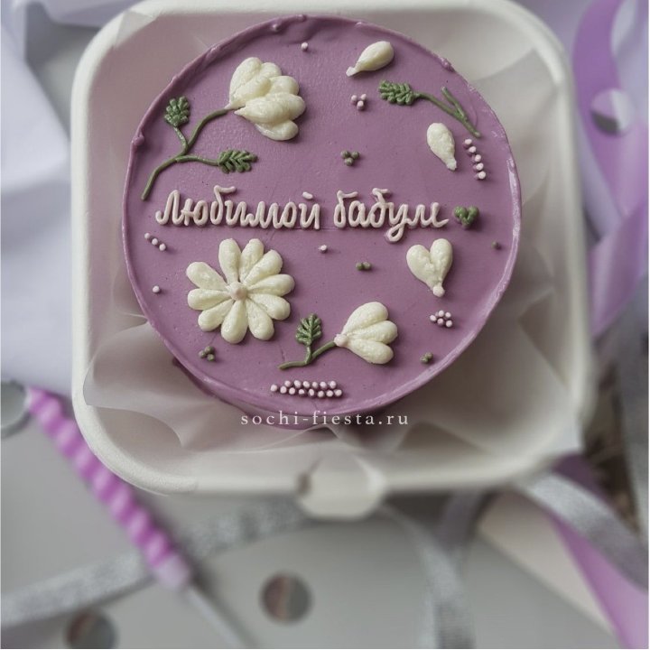 Бенто-торт "Любимой бабуле" в Красной Поляне