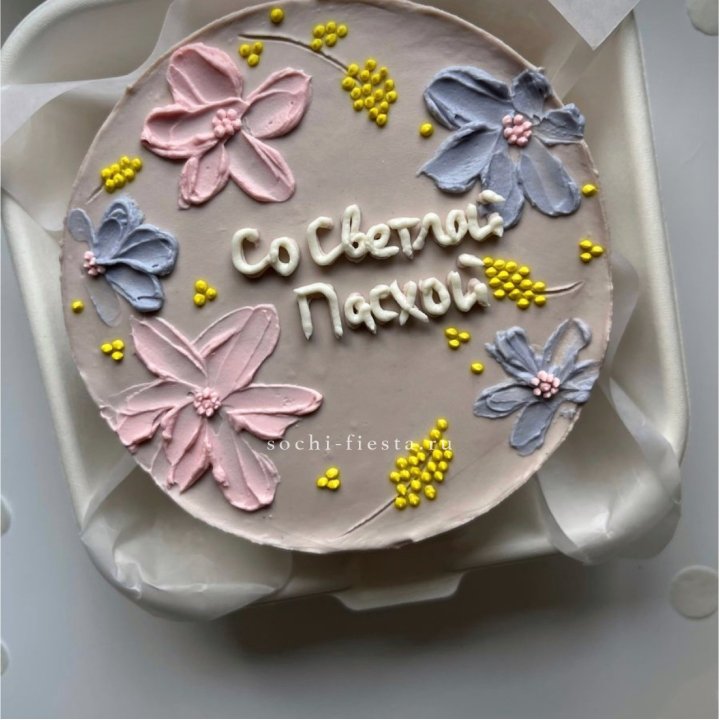 Бенто-торт "Светлой Пасхи" 3 в Красной Поляне