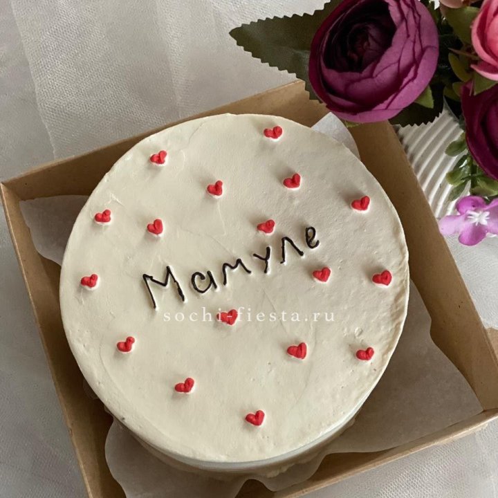 Бенто-торт "Мамуле" в Красной Поляне