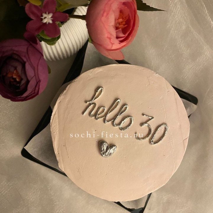 Бенто-торт "Привет" в Красной Поляне