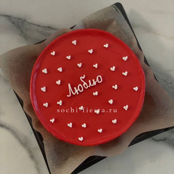 Бенто-торт "Люблю" в Красной Поляне