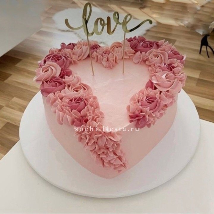 Торт "Сердце" 10 в Красной Поляне