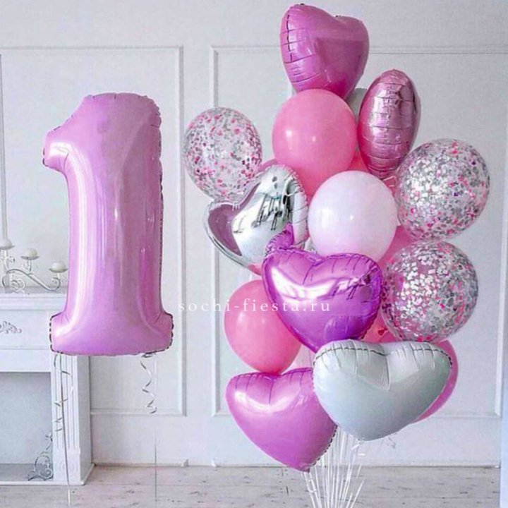 Набор шаров "С днем рождения" в Красной Поляне