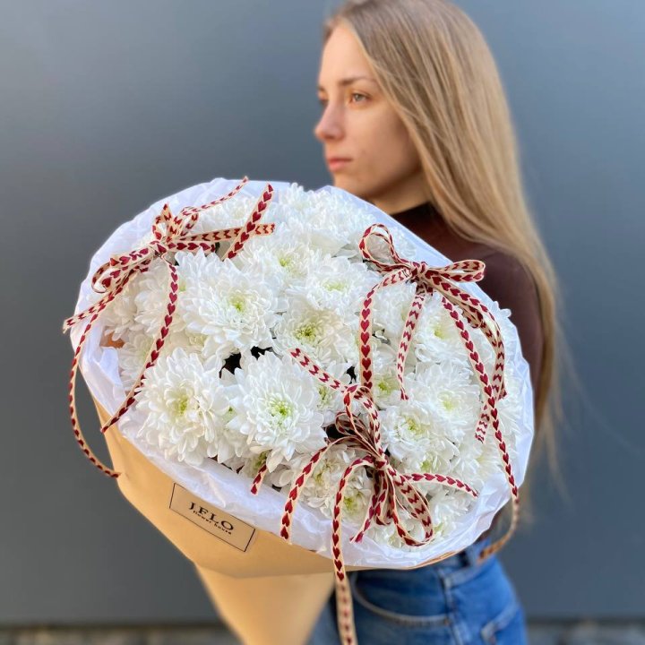 Букет "Хризантемы с любовью" в Красной Поляне