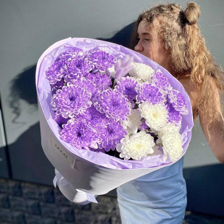  Букет хризантем "Sirena" в Красной Поляне