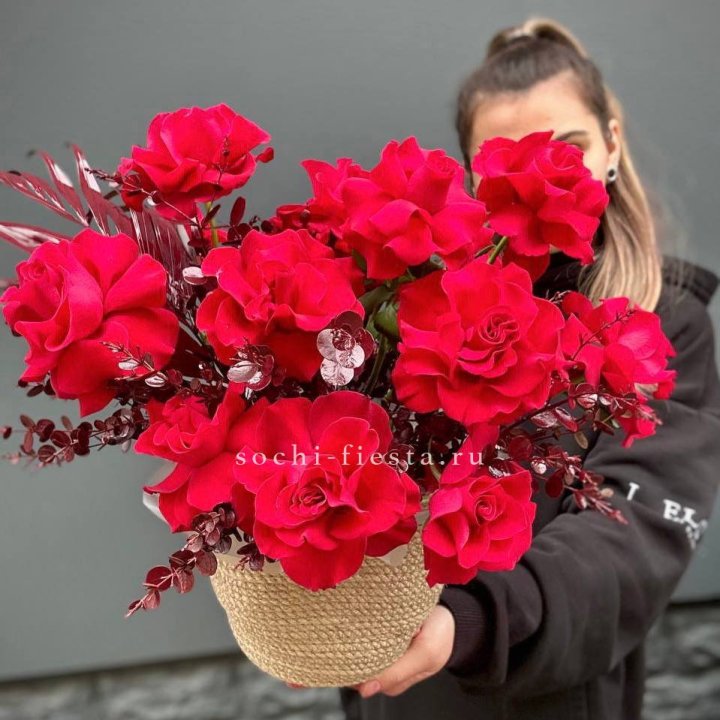 Джутовое кашпо "Tramonto" в Красной Поляне