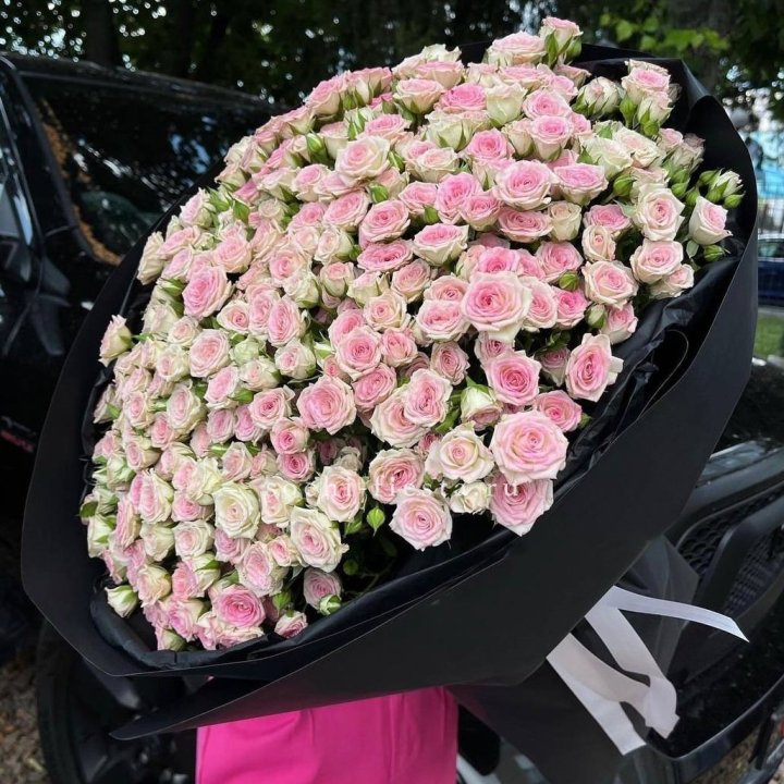 101 кустовая роза "Твистер" в Красной Поляне