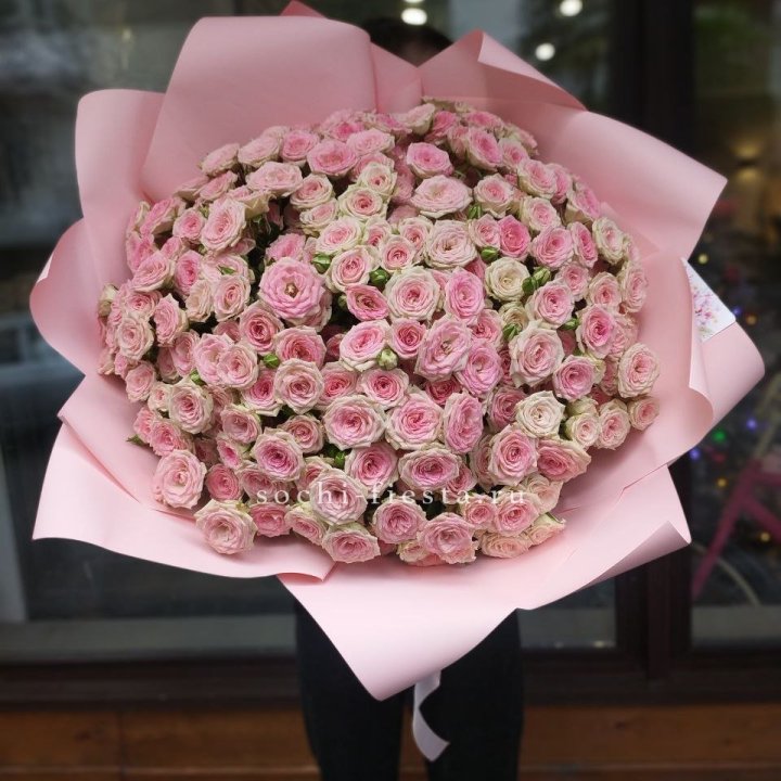 51 кустовая роза Твистер в Красной Поляне