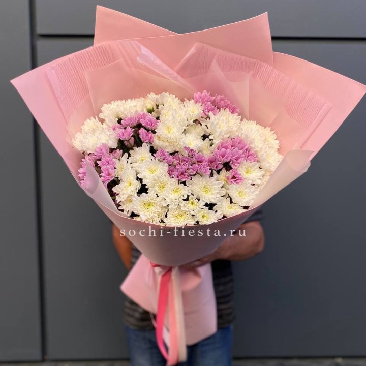  Букет хризантем- гигант  в Красной Поляне