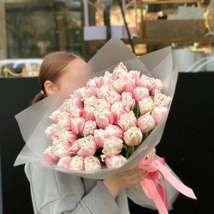 51 нежный тюльпан в Красной Поляне