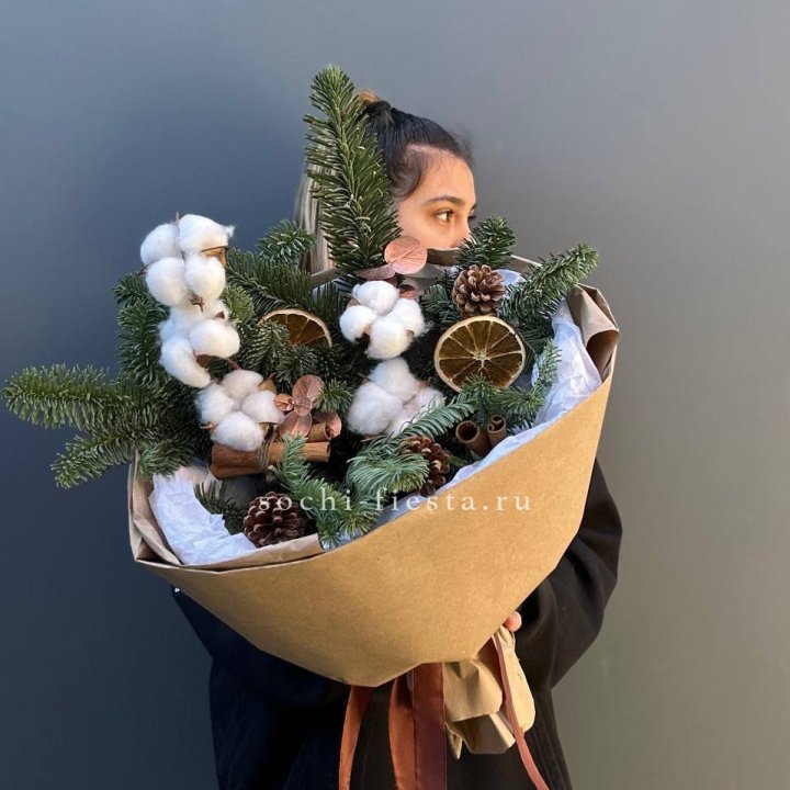 Зимний Букет с нобилисом в Красной Поляне