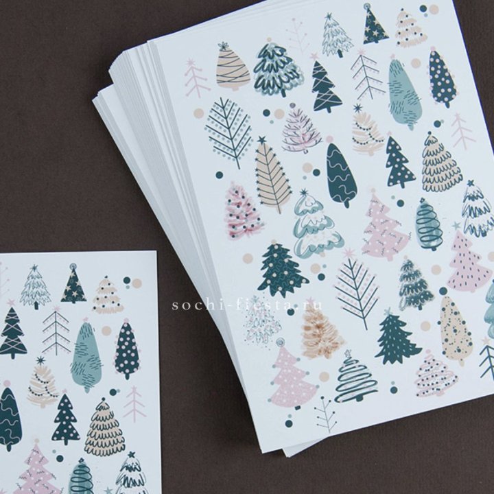 Открытка к букету "Елки" в Красной Поляне