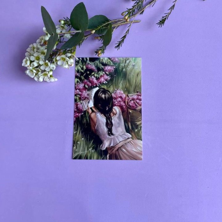 Открытка к букету "Среди пионов" в Красной Поляне