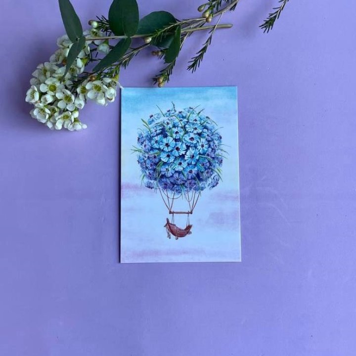 Открытка к букету "Флоростат" в Красной Поляне