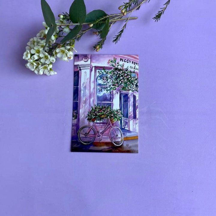 Открытка к букету "Розовый" в Красной Поляне