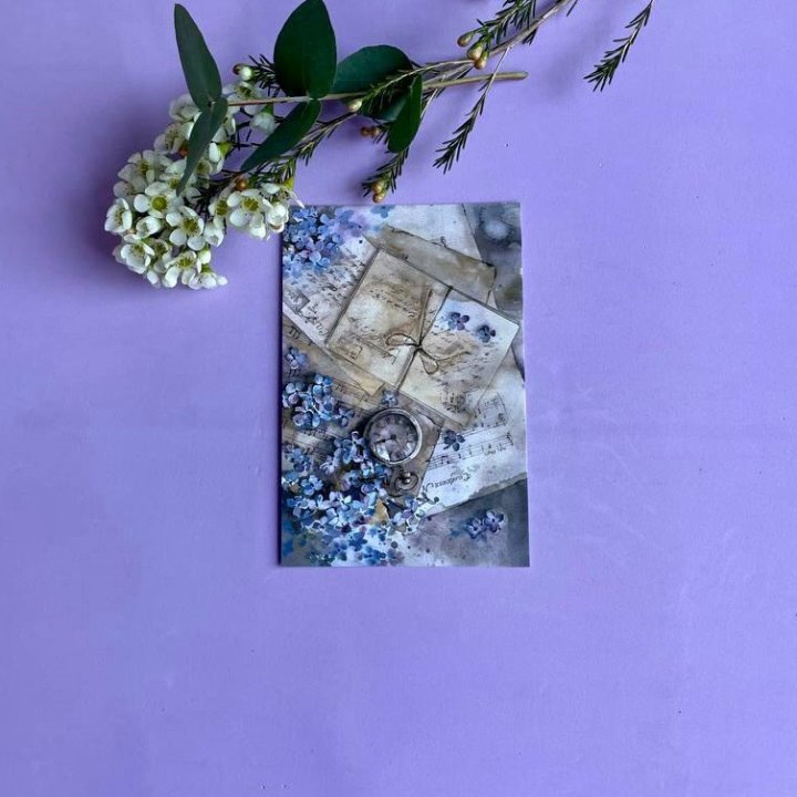 Открытка к букету "Время" в Красной Поляне