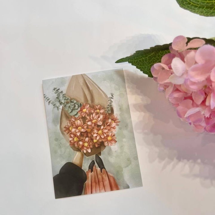 Открытка к букету "Букет" в Красной Поляне