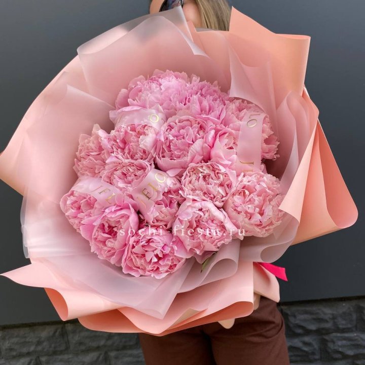 15 пионов "Монинг" в Красной Поляне