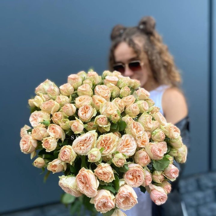 25 пионовидных роз в Красной Поляне