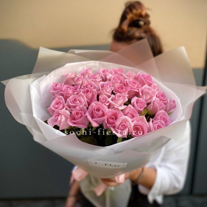 Букет розовых роз Pink - количество на выбор в Красной Поляне