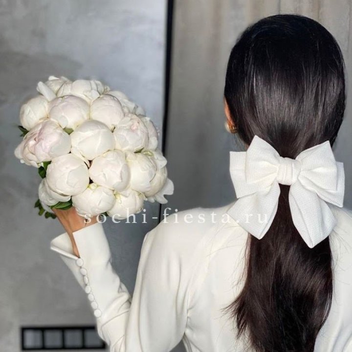 Свадебный букет пионов в Красной Поляне