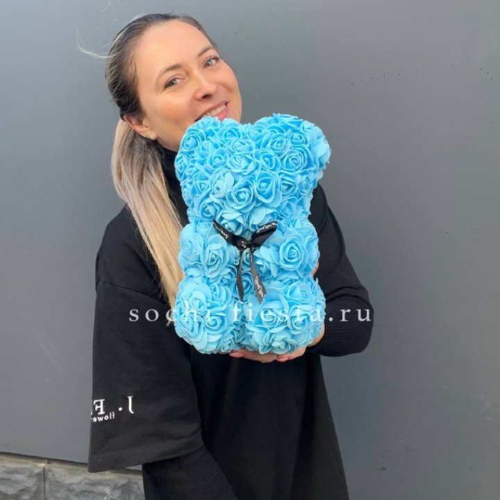 Игрушка медведь голубая в Красной Поляне