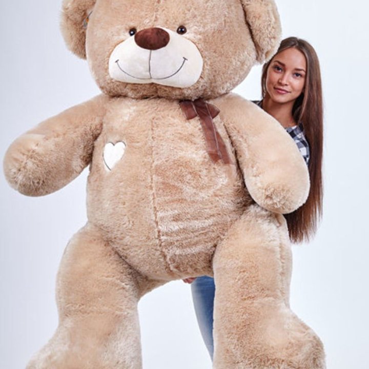 Бурый плюшевый мишка большой в Красной Поляне