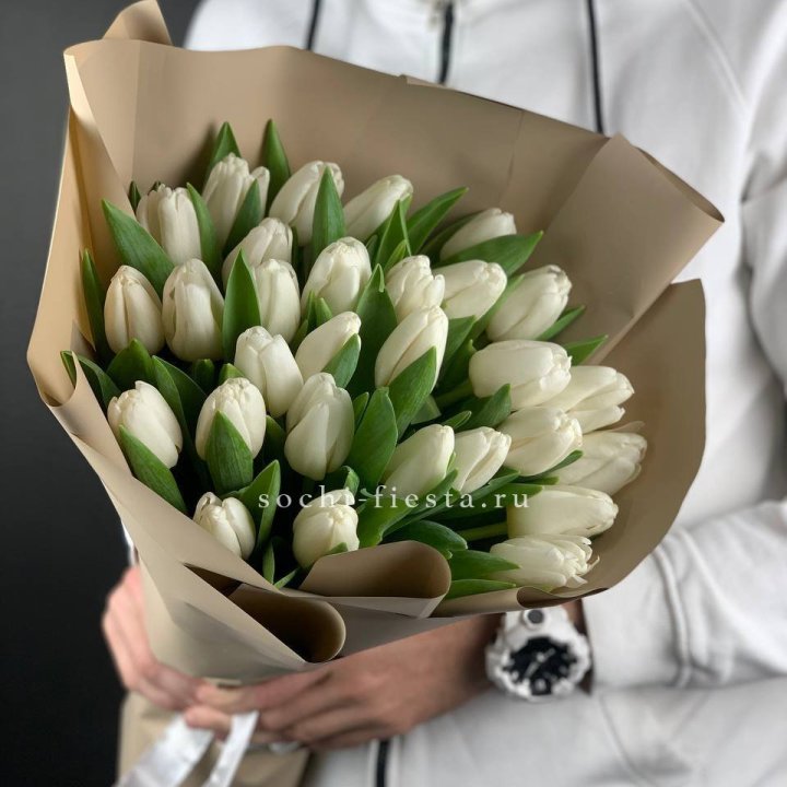 Букет из тюльпанов - количество на выбор в Красной Поляне