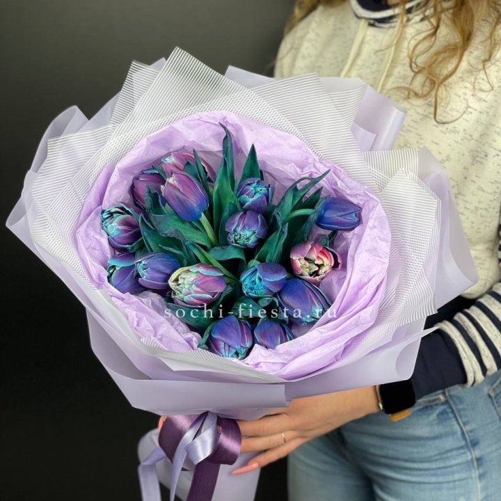 Букет тюльпанов "Пандора" в Красной Поляне